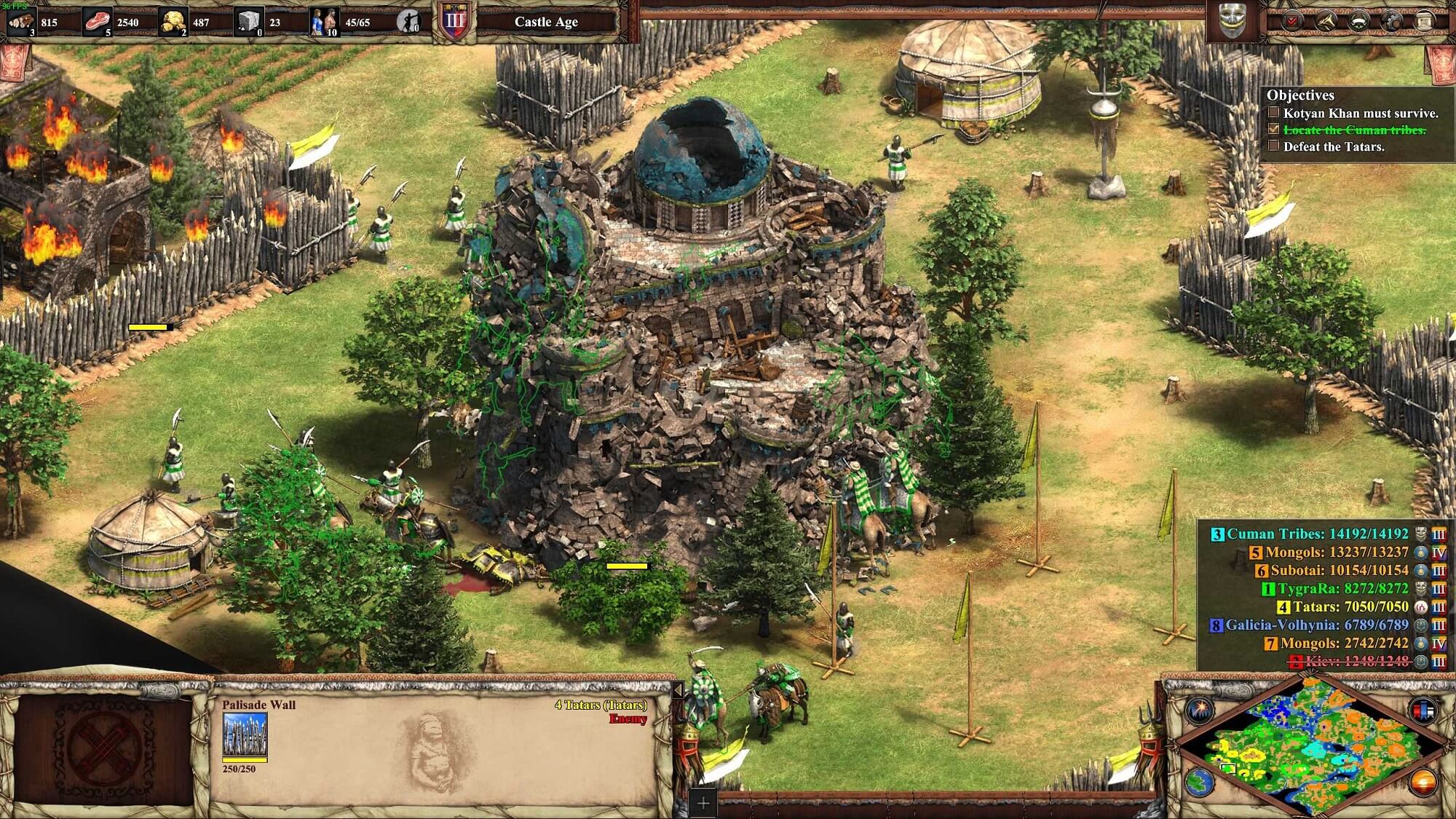 Einstürzendes Gebäude in Age of Empires 2