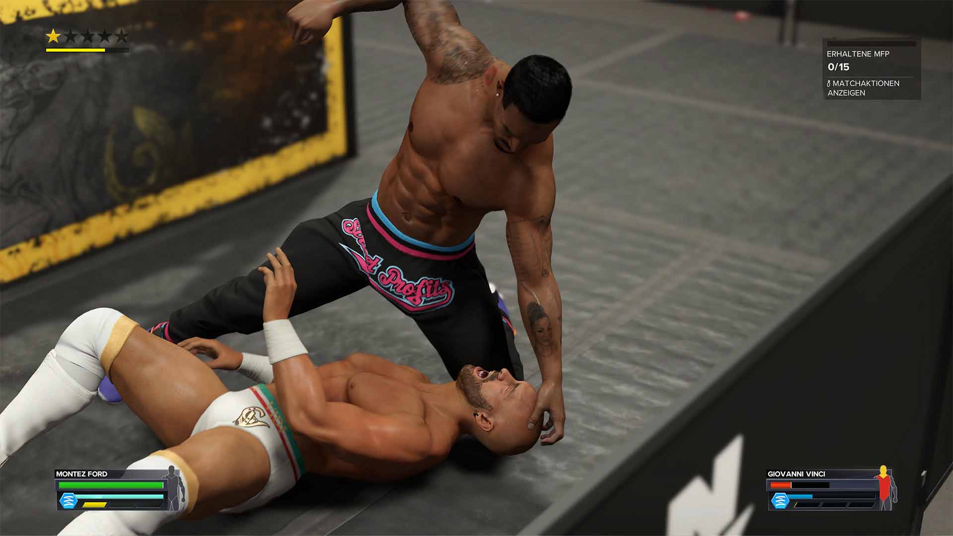 Montez Ford gegen Giovanni Vinci in WWE 2K23